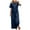 Dark Blue, variant on Scyoekwg Lounge Sets for Women 2 Piece Casual Cotton Linen Sweatsuits Sets Loose Solid Color Trendy Short Sleeve Round Neck Tops Wide Leg Pants Outfits (Army Green,XS)