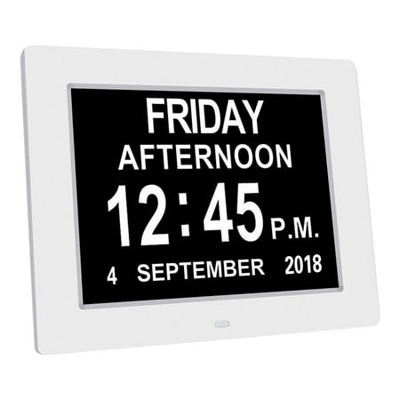 Lee Qinersw 8 Large Screen Display Digital Calendar Day Clock 12 Alarm Alzheimers Sufferers photo Lee Qinersw 8 Large Screen Display Digital Calendar Day Clock 12 Alarm Alzheimers Sufferers