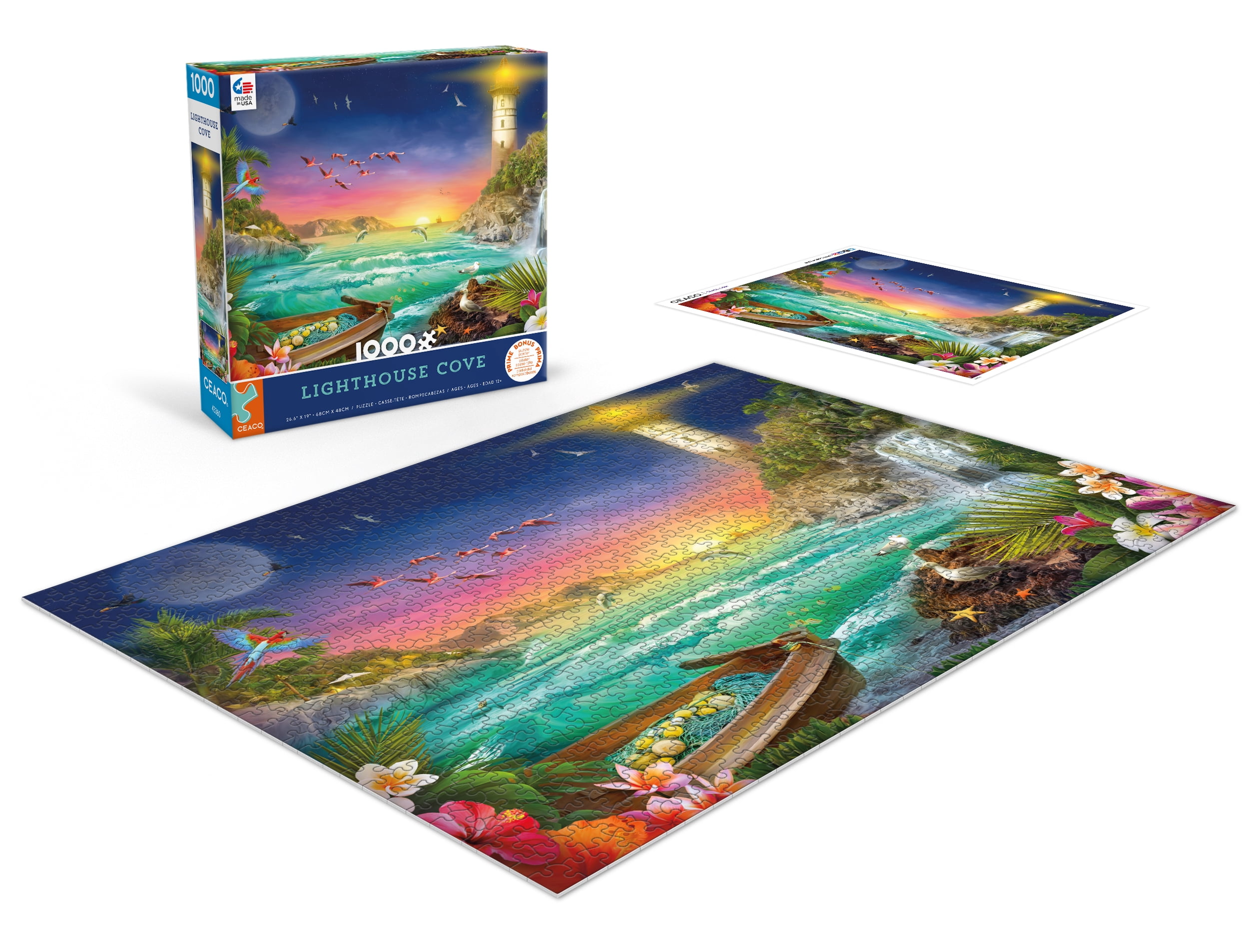 Ceaco - Olena - Lighthouse Cove - 1000pc Piece Interlocking Jigsaw Puzzle