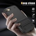 thumbnail image 4 of for iPhone SE 2022 Case/iPhone SE 2020 Case/8/7 Case, Heavy Duty Shockproof Protective Case,Military Grade Protection,Scratch Resistant,Slim Thin Case,with Stand,with Lanyard,Black 6-IP8g-01, 4 of 14