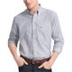 thumbnail image 1 of IZOD - Camisa abotonada con rayas esenciales grandes y altas para hombre, azul, 3XLT, 1 of 1