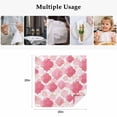 thumbnail image 5 of Pink Geometric Moroccan Cloth Napkins, Abstract Art Pink Ombre Modern Washable and Reusable Dinner Napkins Set of 2, Table Napkin for Kitchen Party Birthday Wedding Hotel Housewarming 20"x20", 5 of 9
