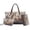 Brown - Bear Dreamcatcher, variant on DISNIMO Wolf Dreamcatcher Print Tote Bag and Wallet Set PU Leather Purses with Makeup Pouch Large Women's Handbag Set for Work Party Shopping