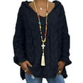 thumbnail image 1 of Innerwin Chandail d'Hiver Chaud pour Femmes Chic à Manches Longues Confortable Noir P, 1 of 3