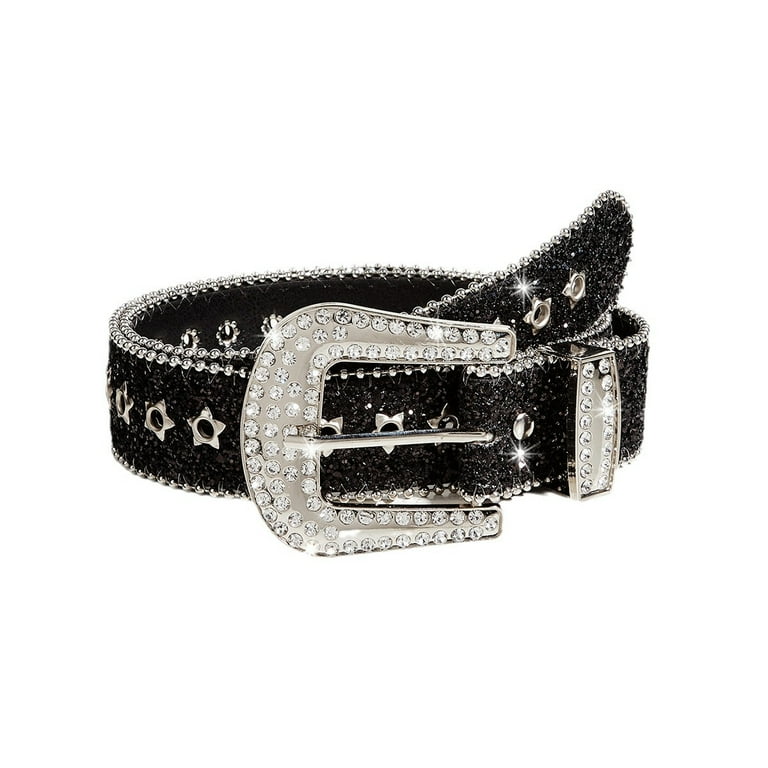 Western Cowboy Style Rhinestone Belts for Women, Western Cowgirl