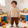 thumbnail image 2 of Hotiary 0-3T Baby Girls Boys Fall Winter Fleece Vest Fuzzy Fall Winter Warm Waistcoat Sleeveless Jacket With Pockets, 2 of 8