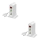 thumbnail image 2 of Methold USB de 5 puertos para pantalla LED 5V 4A estación de carga Multi USB Universal teléfono escritorio pared hogar UE EE. Blanco Enchufe de la UE 2piezas, 2 of 6