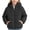 Black, variant on Kids Puffer Jacket Boys Lightweight Wave Quilted Hooded Full Zip Warm Padded Coat Casual Daily Outdoor Fall Winter Jacket