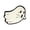 A003- Clear (C), variant on Ghost Rug Colorful Ghost Shaped Mat 32 X 20 Inch Non Slip Plush Floor Mat for Halloween Entryway Indoor Home Accent Decor