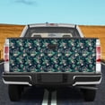 thumbnail image 2 of Tropical Flamingo Tailgate Wrap – Pink Flamingo & Palm Leaves Truck Tailgate Decal, Hawaiian Style Tailgate Design, 2 of 7