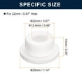 thumbnail image 3 of Unique Bargains 6 Pcs White Plug Holes, T22 Rubber Button Plug for 21mm/0.83' Hole, 3 of 6