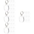thumbnail image 6 of FRCOLOR 40 pcs Clear Key Chains Shaped Key Rings Acrylic Blank Photo Frame Key Chains for Women Men, 6 of 8