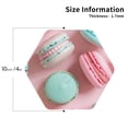 thumbnail image 2 of Vsdgher Pastel Macarons Delight Leather Coasters for Drinks, Durable Drink Coasters 4 Set for Tabletop Protection, Luxurious Home Décor and Housewarming Gift-Hexagon, 2 of 6