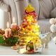thumbnail image 5 of 10 in DIY handmade Lighted Mini Christmas Tree Small Desktop Christmas Tree With 20 LED Cones And Christmas Decorations, 5 of 6