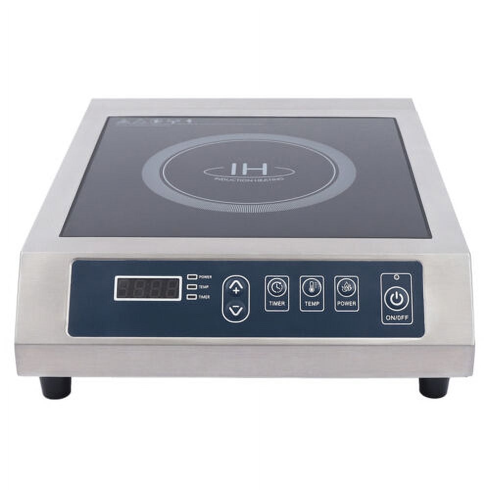 1800W Commercial Countertop Burners Induction Cooktop Hot Plate Stainless Steel