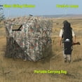 thumbnail image 3 of Rhino Valley Hunting Blind 360° See Through, 2-3 Person Pop Up Ground Blinds with Carrying Bag, Portable Resilient Hunting Tent with Silent Magnetic Door & Sliding Windows for Deer Turkey Hunting, 3 of 7