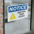 thumbnail image 4 of (2 Pack) Keep This Door Closed OSHA Notice Sign 14 Inch X 10 Inch Vinyl Label Decal Sticker Weather Resistant, UV Protected for Workplace, Business, and Construction Site, Made in the, 4 of 7