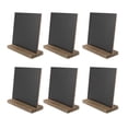 thumbnail image 1 of 6 Pack Rustic Chalk Board with Wood Stand Signs 6X5 inch Blackboard, 1 of 5
