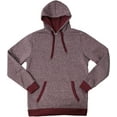 thumbnail image 4 of Ma Croix Mens Lightweight Marled Pullover Hoodie Texture Brushed Fleece, 4 of 5