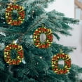 thumbnail image 3 of Christmas Tree Ornaments 2D Acrylic Monogram Pendants With Santa Hat 26 Letters For DIY Crafts And Home Decor, 3 of 6
