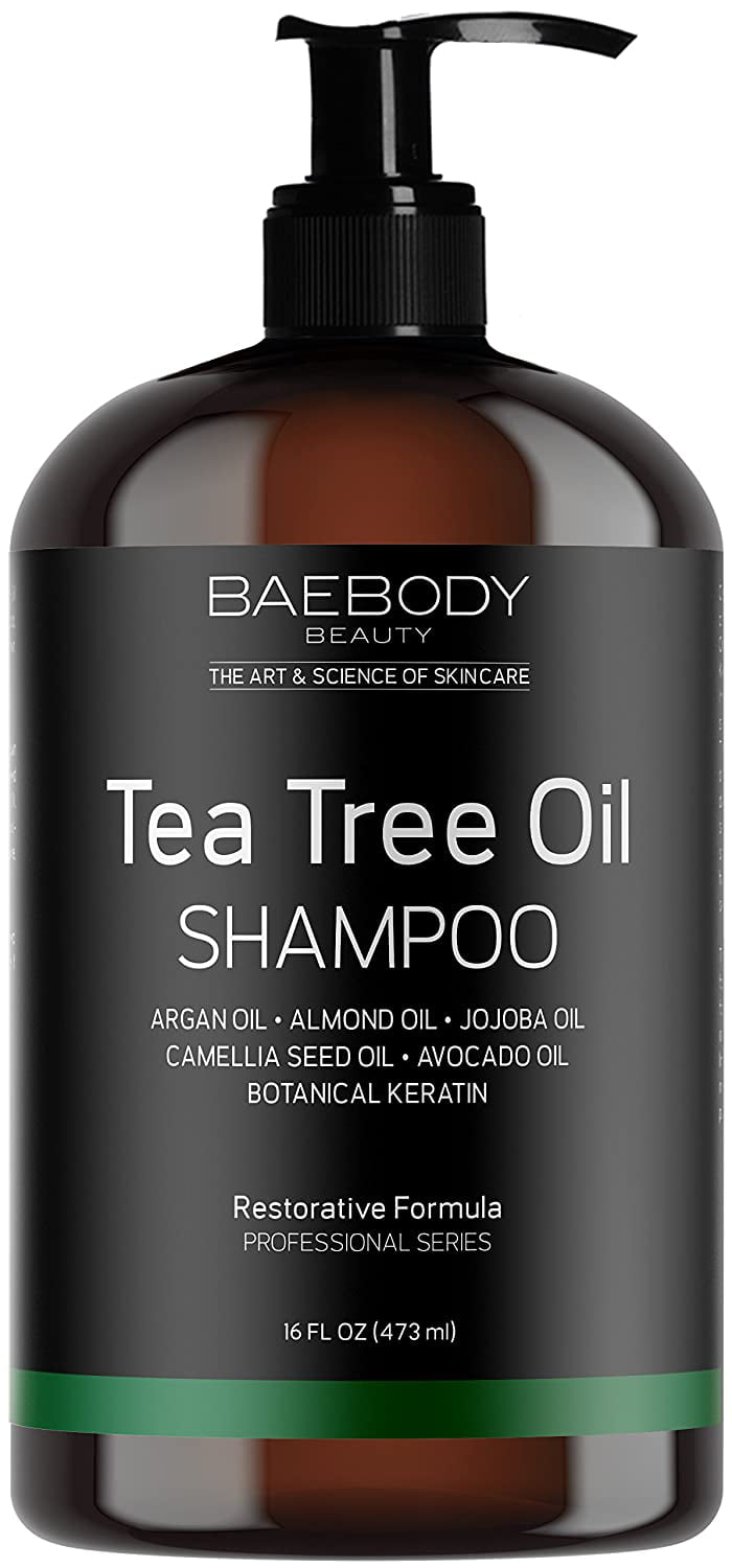 Baebody Tea Tree Oil Shampoo for Dandruff, Dry Hair & Itchy Scalp, 16