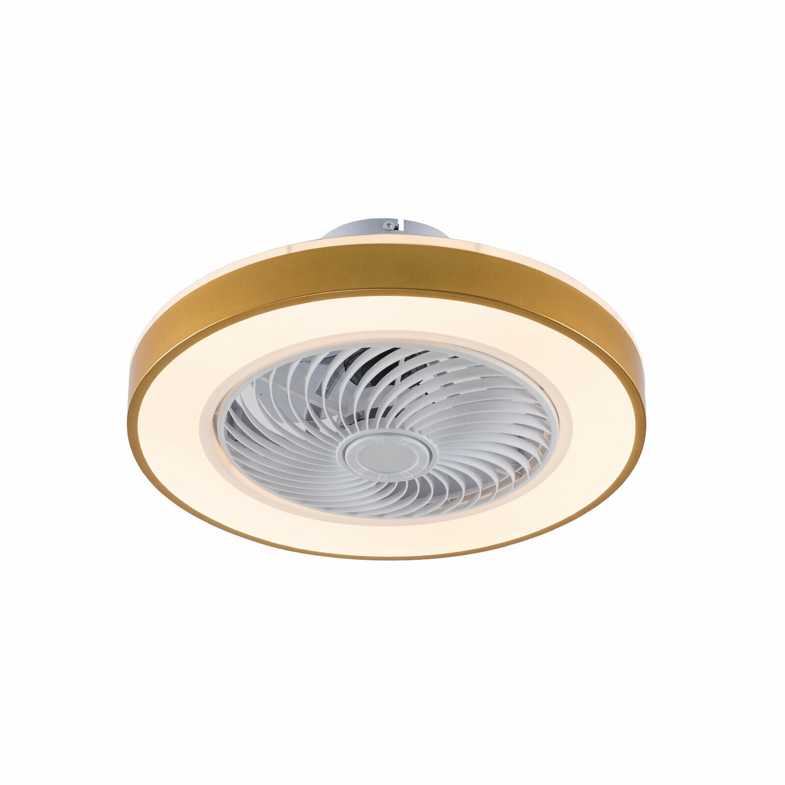 Oukaning 20" Ceiling Fan with LED Light Dimmable Chandelier Lamp with