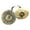 D, variant on Tibetan Tingsha Cymbals - 6.5 Cm - Lucky Symbols Embossed,Percussion Instrument -C