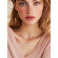 thumbnail image 2 of Collar de plata para mujer Silvora Collares con colgante único de cuerno de ciervo Cristal sintético Piedra natalicio Regalos de Navidad para mamá, hija, esposa, 2 of 8