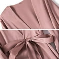 thumbnail image 5 of EINCcm Satin Kimono Robe Women Long Silk Kimono Bathrobe Sleepwear Wedding Bridesmaid Robe, 5 of 6