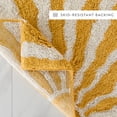 thumbnail image 6 of 100% Cotton Modern Patterned Bath Mat by Comfort Canopy, Yellow Sunrise, 24" x 17", 6 of 9