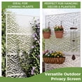 thumbnail image 6 of FOOWIN Outdoor Metal Privacy Screen Galvanized Decorative Screen, White, 6 of 9
