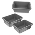 thumbnail image 6 of Milisten 3-Piece Plastic Bus Tub Set Multipurpose Storage Containers for Home, Garage, and Office Organization, 6 of 8