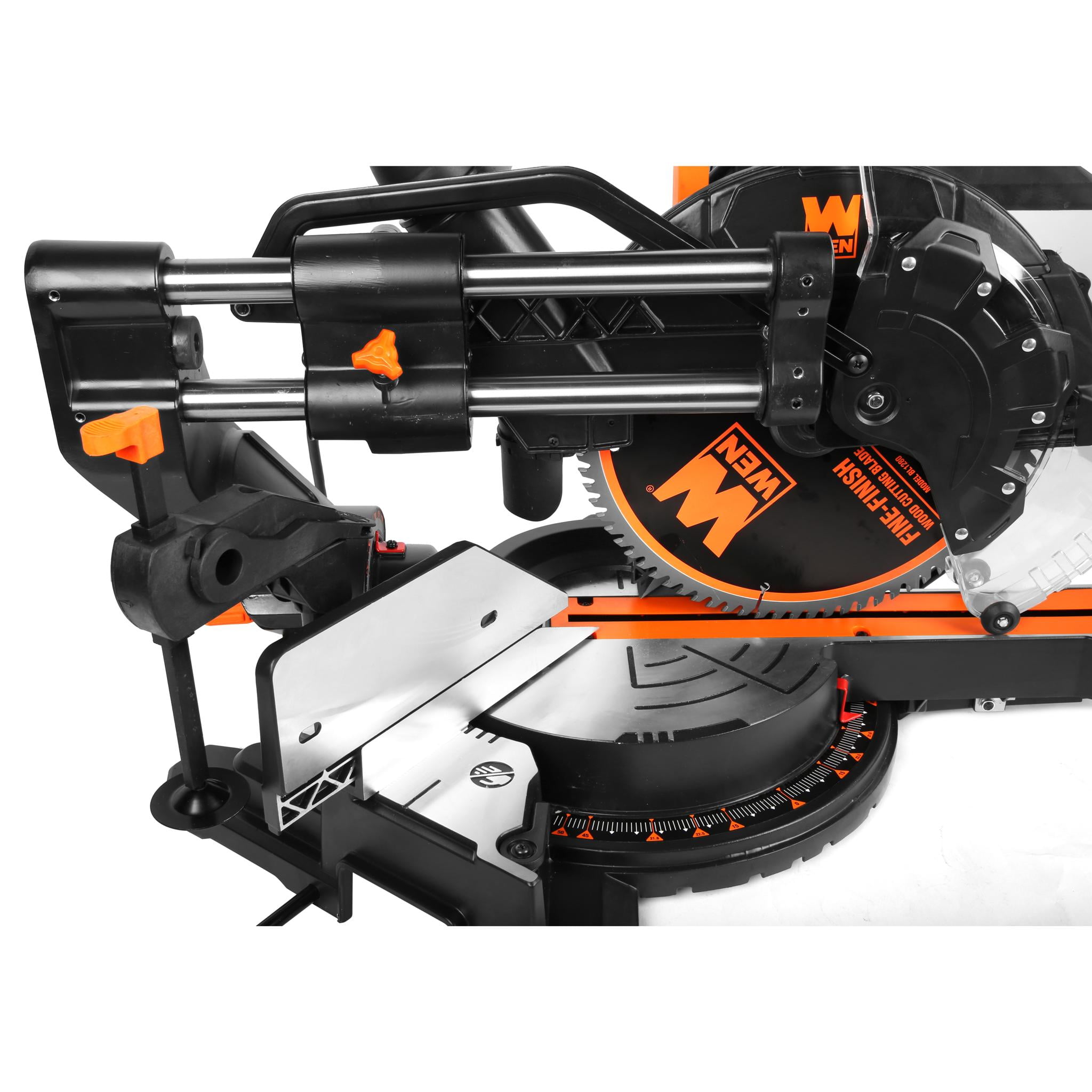 WEN 15-Amp 12-Inch Dual Bevel Sliding Compound Miter Saw with LED Cutline