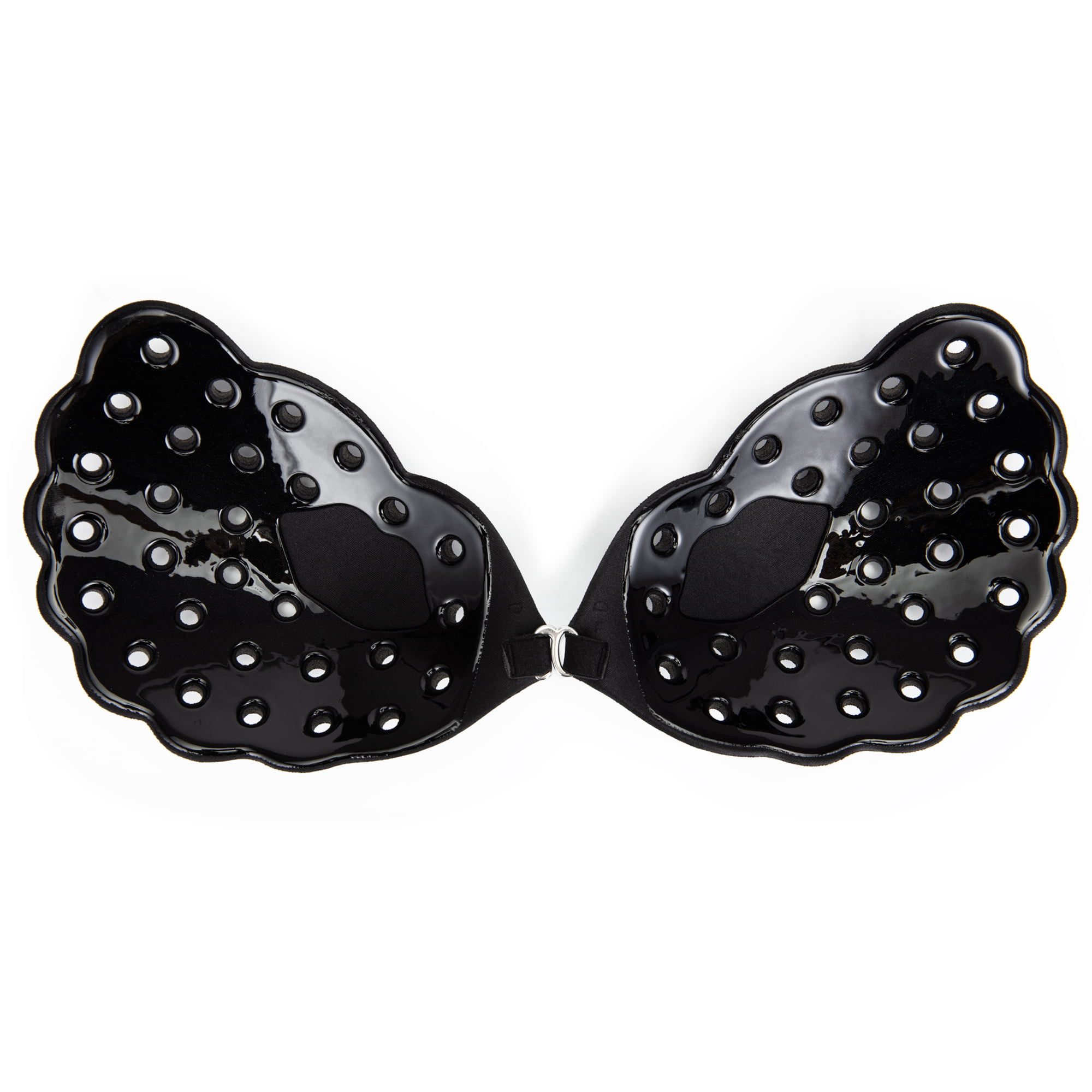 3017 Black Push-up Breast Stickers With Eight Holes, 1 Pair