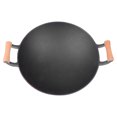 thumbnail image 1 of GOOHOCHY Large Capacity Nonstick Cast Iron Wok for Cooking Black Iron Round Bottom Wok 12.5 Inch, 1 of 5