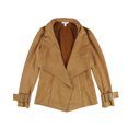thumbnail image 1 of bar III Womens Flyaway Jacket, Brown, Small, 1 of 2
