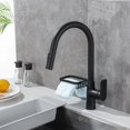 thumbnail image 2 of kitchen anti-splash wash basin sink rotatable hot and cold pull-out faucet, 2 of 7