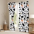 thumbnail image 3 of Homewish Kawaii Milk Cow Blackout Curtains Set of 2 (52x84 Each) for Teens, Fashion Cow Print Window Curtains, Cute Cartoon Animal Curtains and Drapes, Blackout Curtains Bedroom Decor, 3 of 5