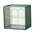 thumbnail image 2 of Cup Storage Organizer, Desktop Plastic Transparent Water Cofee Cup Storage Rack Cabinet Box Water Bottle Storage Stand For Kitchen Office, 2 of 8