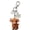 D, variant on Highland Cow Keychain, Cute 3D Cows Keychains, Resin Cattle Decorative Pendant Gift for Backpack Home Car Decor and Birthday/Holiday Gifts