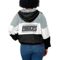 thumbnail image 5 of Women's WEAR by Erin Andrews  Black Las Vegas Raiders Color Block Full-Zip Windbreaker Jacket, 5 of 5