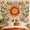 D, variant on XaaKee Bedroom Tapestry, Radiant Sun Botanical Mural Design Large Wall Tapestry, High-Quality Polyester Tapestry For Bedroom, 60x40Inch