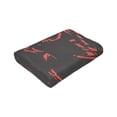 thumbnail image 3 of Red Abstract Flower Texture Throw Blanket, Anti-Pilling Ultra-Soft Micro Fleece Cover Blanket for Bed Sofa, for All Seasons, 80"x60", 3 of 9