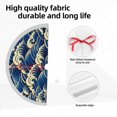 thumbnail image 7 of Christmas Tree Skirt, Japanese Water Wave Christmas Tree Decorations Indoor, Tree Skirts Mat With Tassel Trim for Halloween New Year Holiday Christmas Party Decor 36 Inches, 7 of 7