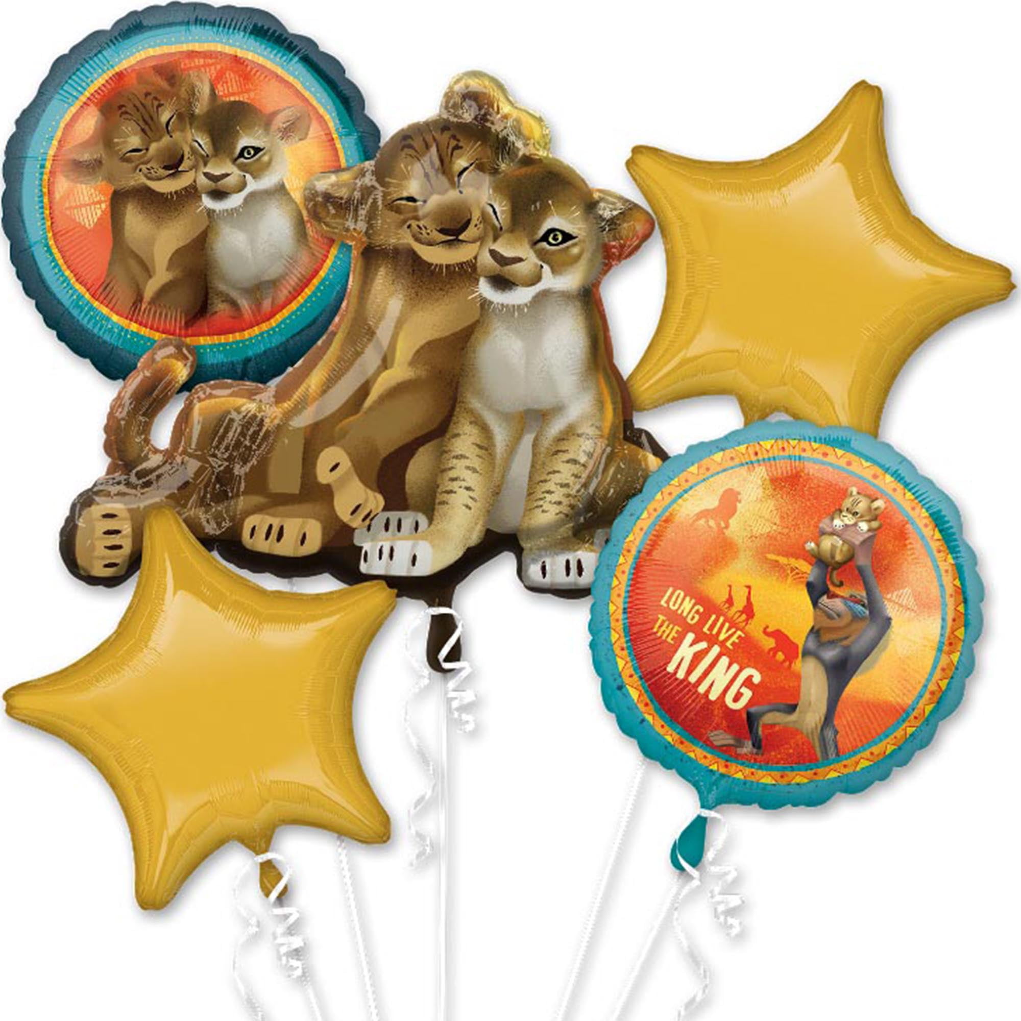 Blue Number 1 Lion King Party Supplies 1st Birthday Balloon Bouquet Decorations 
