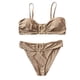 thumbnail image 3 of Conjunto de bikini para mujer Traje de baño Traje de baño Cintura Tankini Ropa de playa para viajes Fiesta Playa Damas Marrón claro, 3 of 10