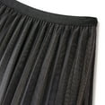 thumbnail image 7 of Women's Elastic Waist Pleated Maxi Skirt - A-Line Flowy Tiered - Beach/Summer Casual - One Size Fits Most, 7 of 7