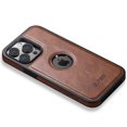 thumbnail image 6 of Compatible with MagSafe for iPhone 14 Plus Case, Leather Logo View Protective Shockproof Luxury Business Anti-Scratch Magnetic Phone Case Women Men Cover,Brown, 6 of 15