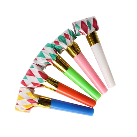 UPOUART 50- Blowouts in Assorted Colors with Loud Whistles, and Fun Party Favors for Weddings and Birthdays