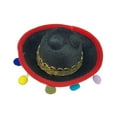 thumbnail image 2 of Sombrero Sombrero Decoración Temática Mexicana Práctico Conveniente Accesorios para Fotos Mini Sombrero Sombrero negro, 2 of 9